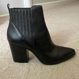 Marc Fisher Black Heeled Booties Size 10